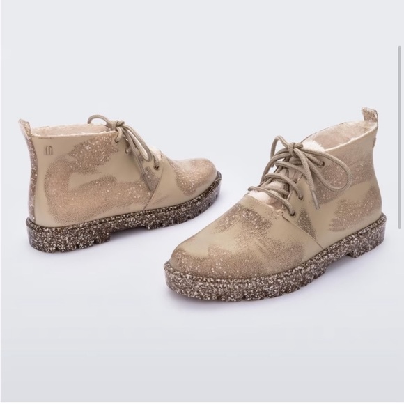 Melissa Flecked Glitter Fluffy Boot - Picture 2 of 6